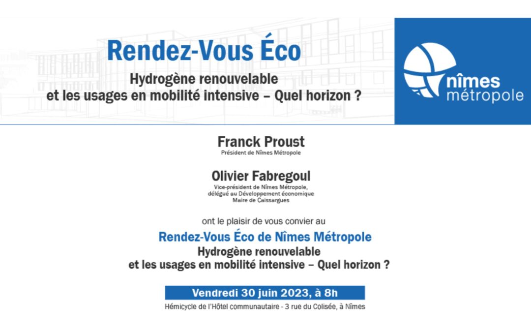 [RDV ECO 30.06.23] Hydrogène renouvelable et les usages en mobilité intensive : quel horizon ?