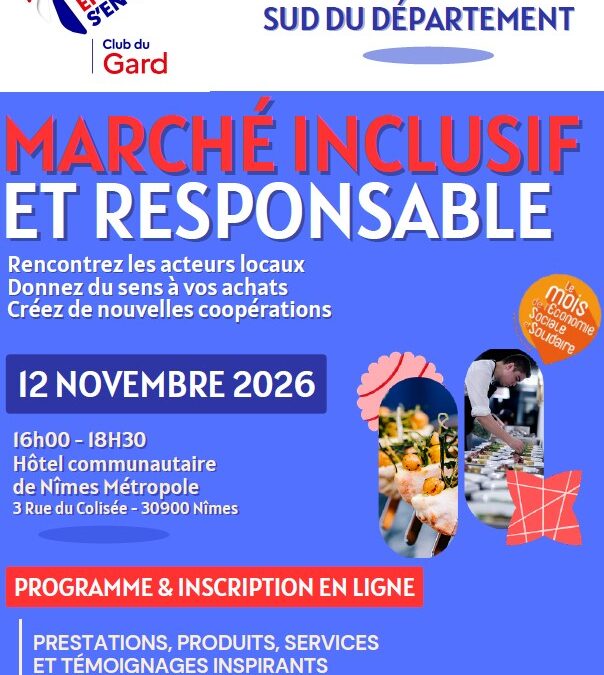 [Rencontres le 12.11.26] Marché inclusif et responsable : rencontrez vos futurs fournisseurs